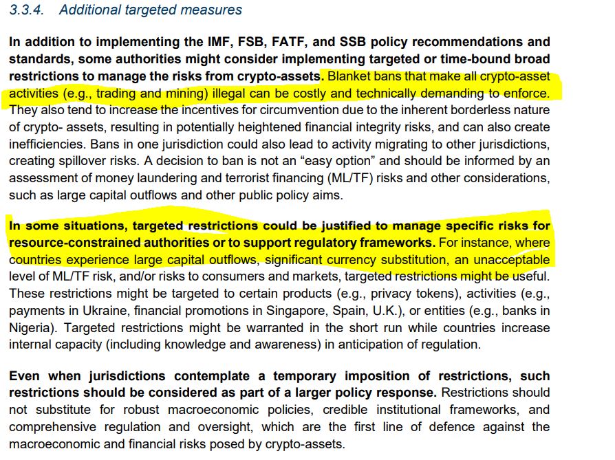 G20 deklarasyonunun g20.org/content/dam/gt… 23. sayfasında 58 ve 59. maddeler kripto ve MBDP üzerine. Atıfta bulundukları IMF-FSB ortak çalışması da bu:  fsb.org/wp-content/upl… . Uzun bir çalışma, tamamını özetleyemem ancak bir kaç nokta dikkatimi çekti. Stabil paralarda , tıpkı