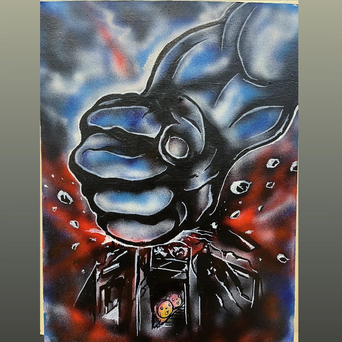 chappe7771's tweet image. ライブペイント3個目⚡️⚡️⚡️

ケイオスをRAM IT DOWN
😂 #judaspriest #ramitdown