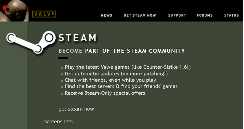 20 years ago today, the <a href="/Steam/">Steam</a> client officially launched.