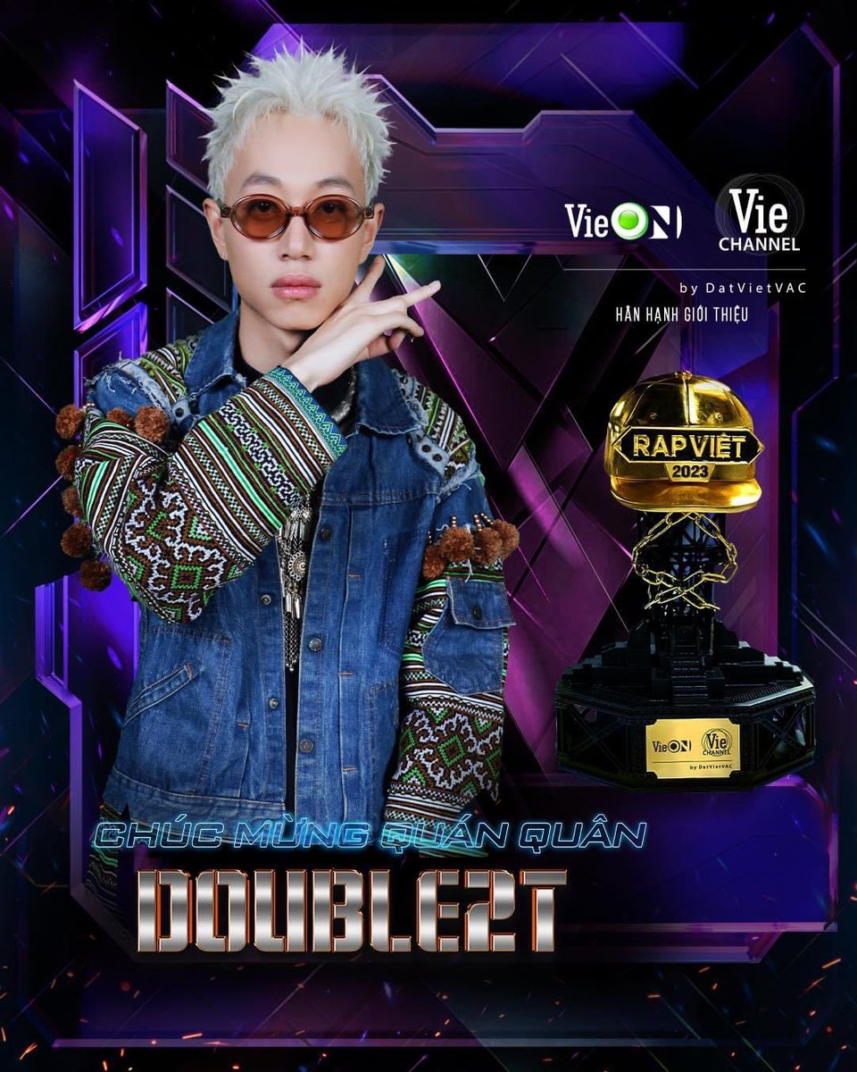 Hng54061388Phm's tweet photo. 🔥Tự hào người 22 Tuyên Quang quê hương tôi
🌸 Quán quân Rap Việt mùa 3
#Aloi #Double2T https://t.co/jdb8Muy6TM