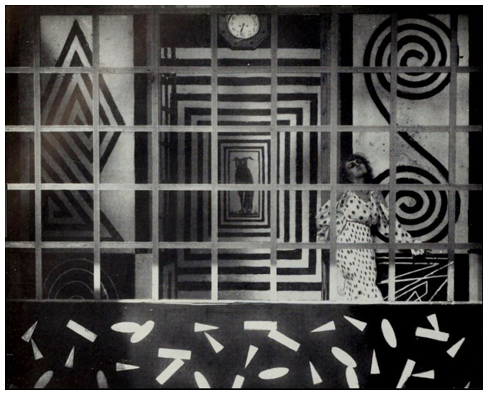 MattPage's tweet photo. Been writing about Italian Futurist silent cinema this weekend, so here's an image from Anton Giulio Bragagli striking THÄIS (1916) featuring these amazing sets by Enrico Prampolini. https://t.co/Ud1bydkzFa