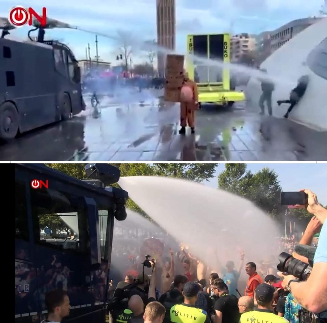 Beelden zeggen meer dan woorden... 

#ExtinctionRebellion 
#A12 #DenHaag #wappies #CaricevanHouten