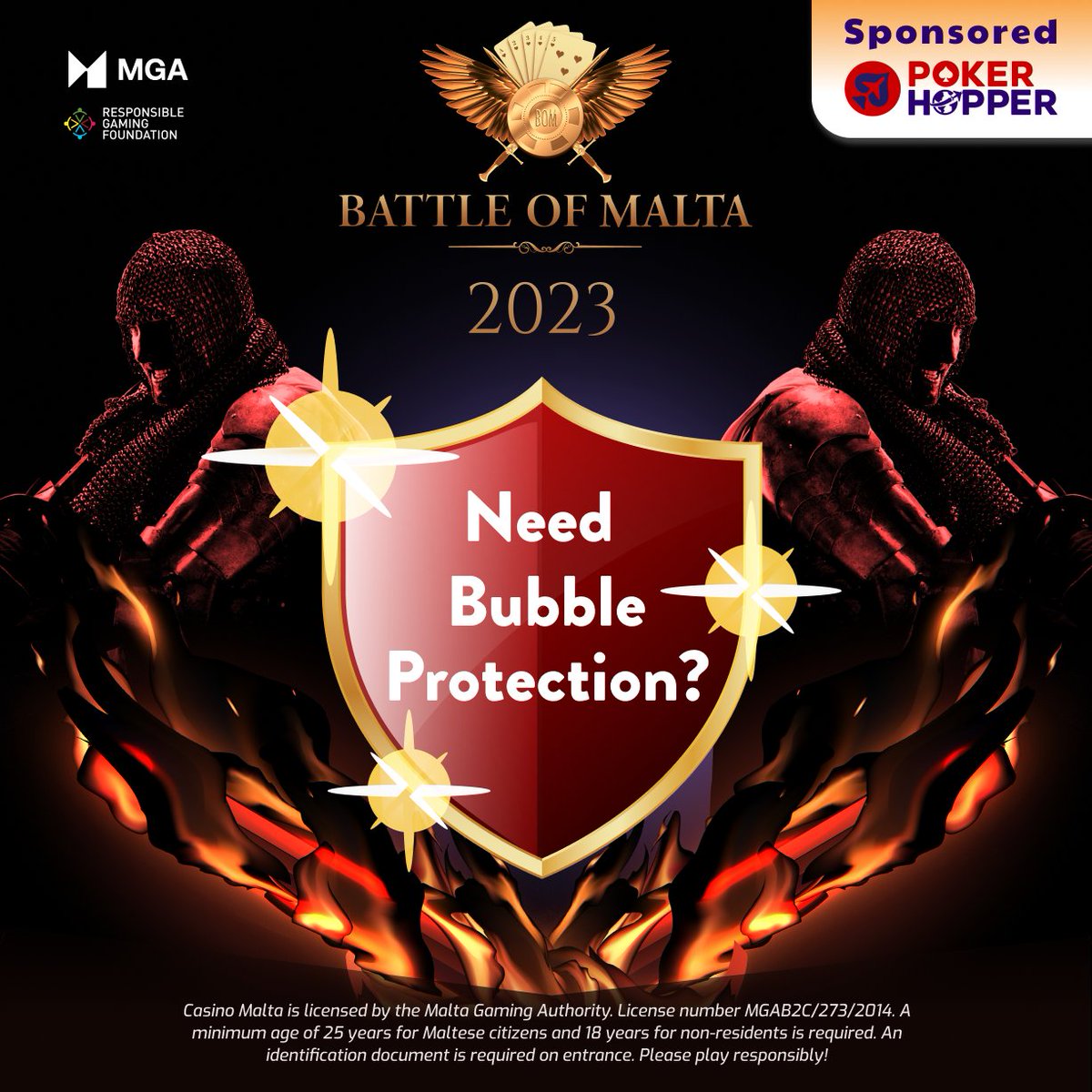 🔥Exclusive Bubble Protection🔥

If you're gearing up for the Battle of Malta 2023, we've got some thrilling news exclusively for our loyal followers.

🛡️Secure Bubble Protection for Main Event absolutely FREE - pokerhopper.com🛡️

#battleofmalta #poker #malta