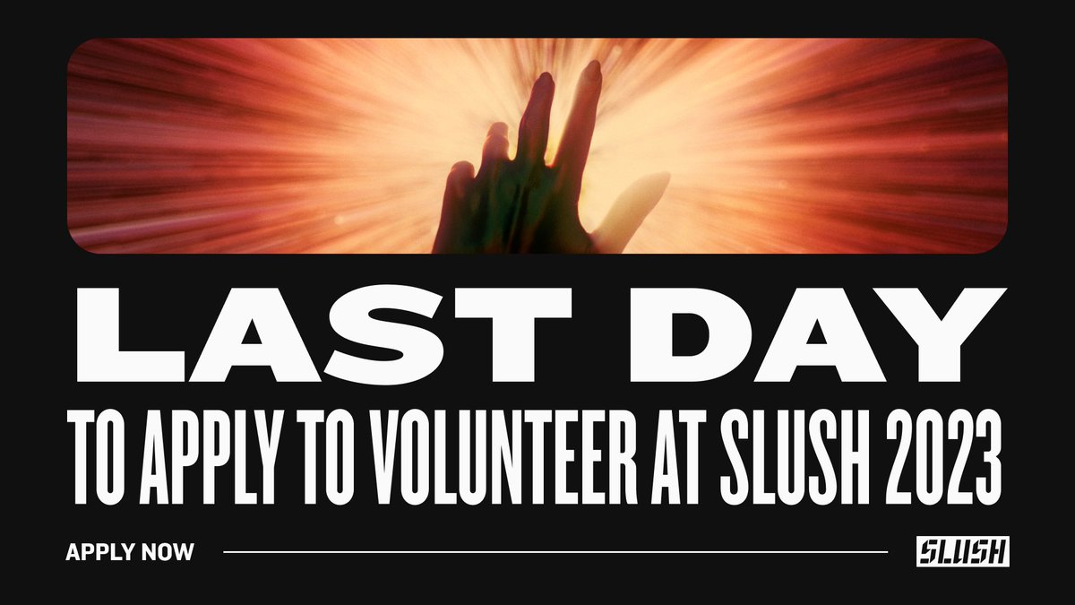 Tired of the same old routine?😴 Passionate about innovation and entrepreneurship?🤩 Want to be at the forefront of the startup revolution?😎 Presenting Slush. Your one and only solution to all of your daily pains. Volunteer apps close TONIGHT. Apply now👉 talent.slush.org