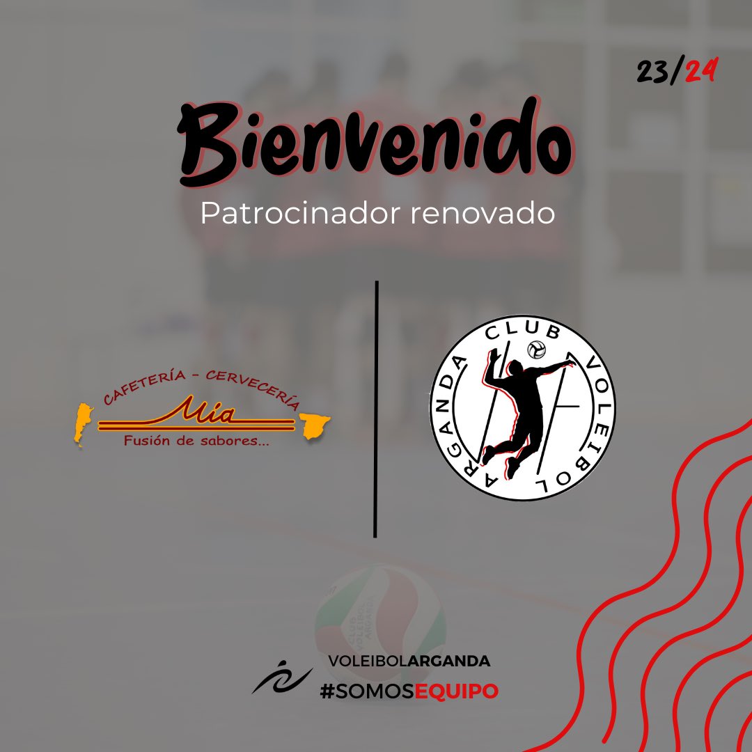 voleibolarganda's tweet photo. 🚨 | 𝗣𝗔𝗧𝗥𝗢𝗖𝗜𝗡𝗔𝗗𝗢𝗥

𝘾𝙖𝙛𝙚𝙩𝙚𝙧𝙞𝙖 𝙈𝙞𝙖 y Voleibol Arganda han renovado un año más el acuerdo de patrocinio para la próxima temporada 𝟮𝟬𝟮𝟯/𝟮𝟬𝟮𝟰.

#SOMOSEQUIPO
#FAMILIAROJINEGRA🔴⚫️ https://t.co/EuEJ5dIBZZ