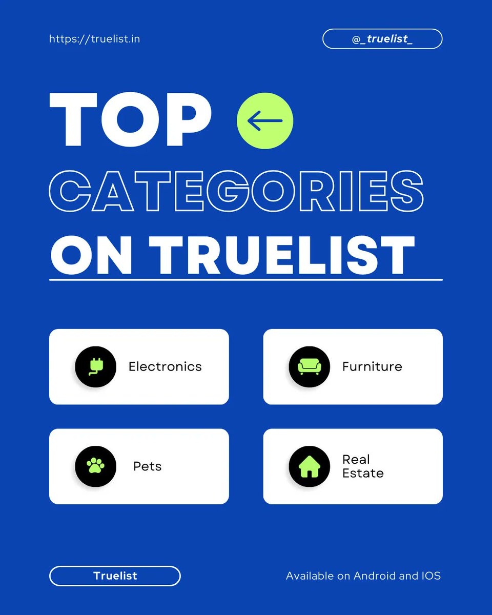 Discover what's trending on Truelist! 🌟 Explore our bestselling categories and find your next obsession. From tech to fashion, we've got it all! Which category sparks your interest? 

#Truelist
#Bestsellers
#PopularCategories
#TopPicks
#HotTrends
#ShoppingSpree
#MustHaves