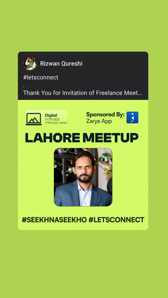 #letsconnect 
Freelancers Meet-Up LAHORE today InshaAllah 📸 Thank You Hisham Sarwar 💐 Sir @beinggurudotcom
#seekhnaseekho #Hishamsarwar