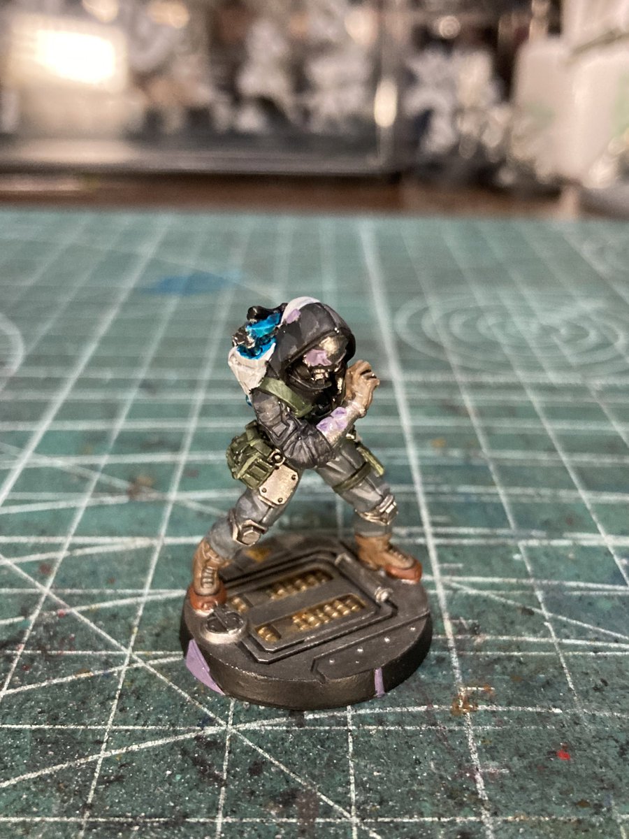 MeU_317's tweet image. WarDriverが完成しました。
傭兵ハッカーです。NA2でほぼいないコムリンク持ちなので出番が多くなりそう。
#InfinityTheGame