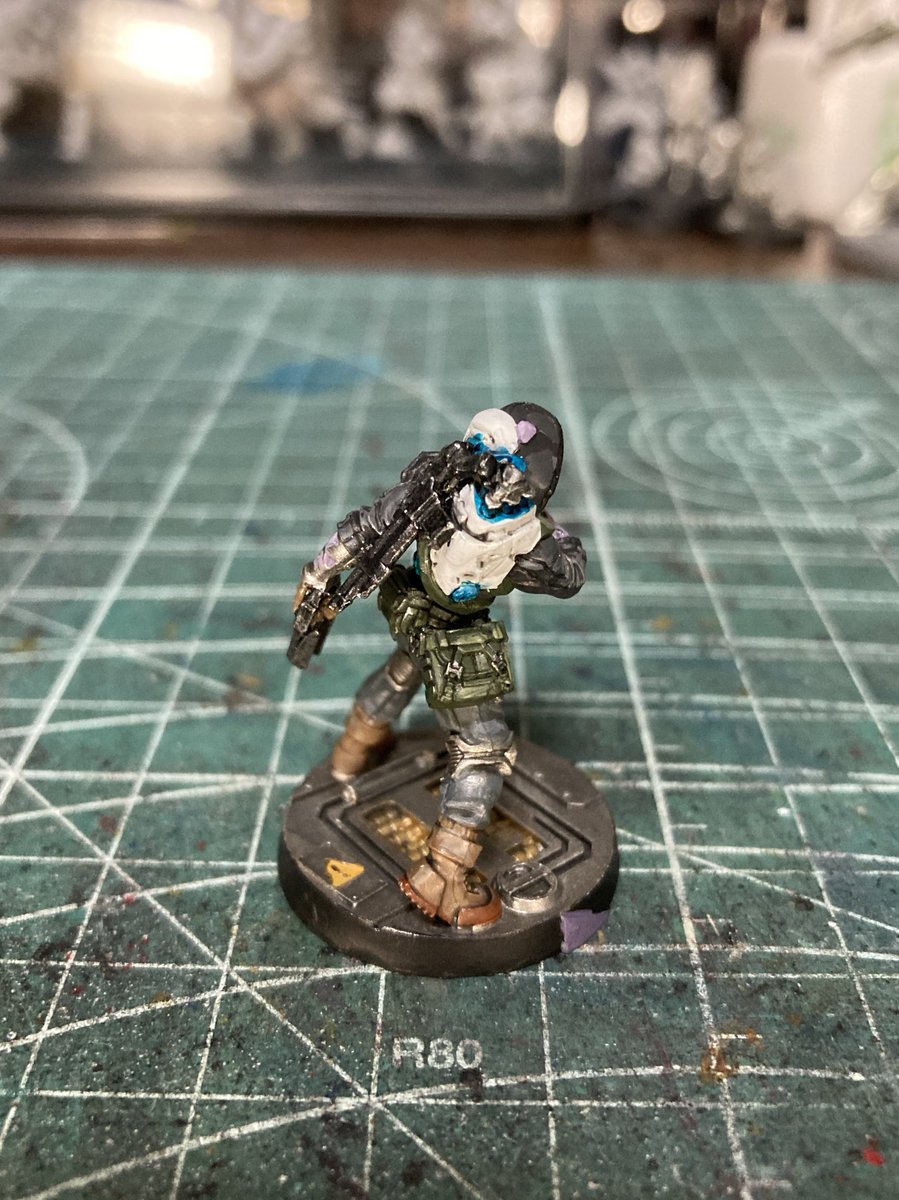 MeU_317's tweet image. WarDriverが完成しました。
傭兵ハッカーです。NA2でほぼいないコムリンク持ちなので出番が多くなりそう。
#InfinityTheGame