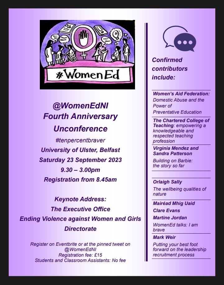 WomenEd NI tweet media