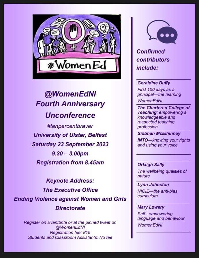 WomenEd NI tweet media