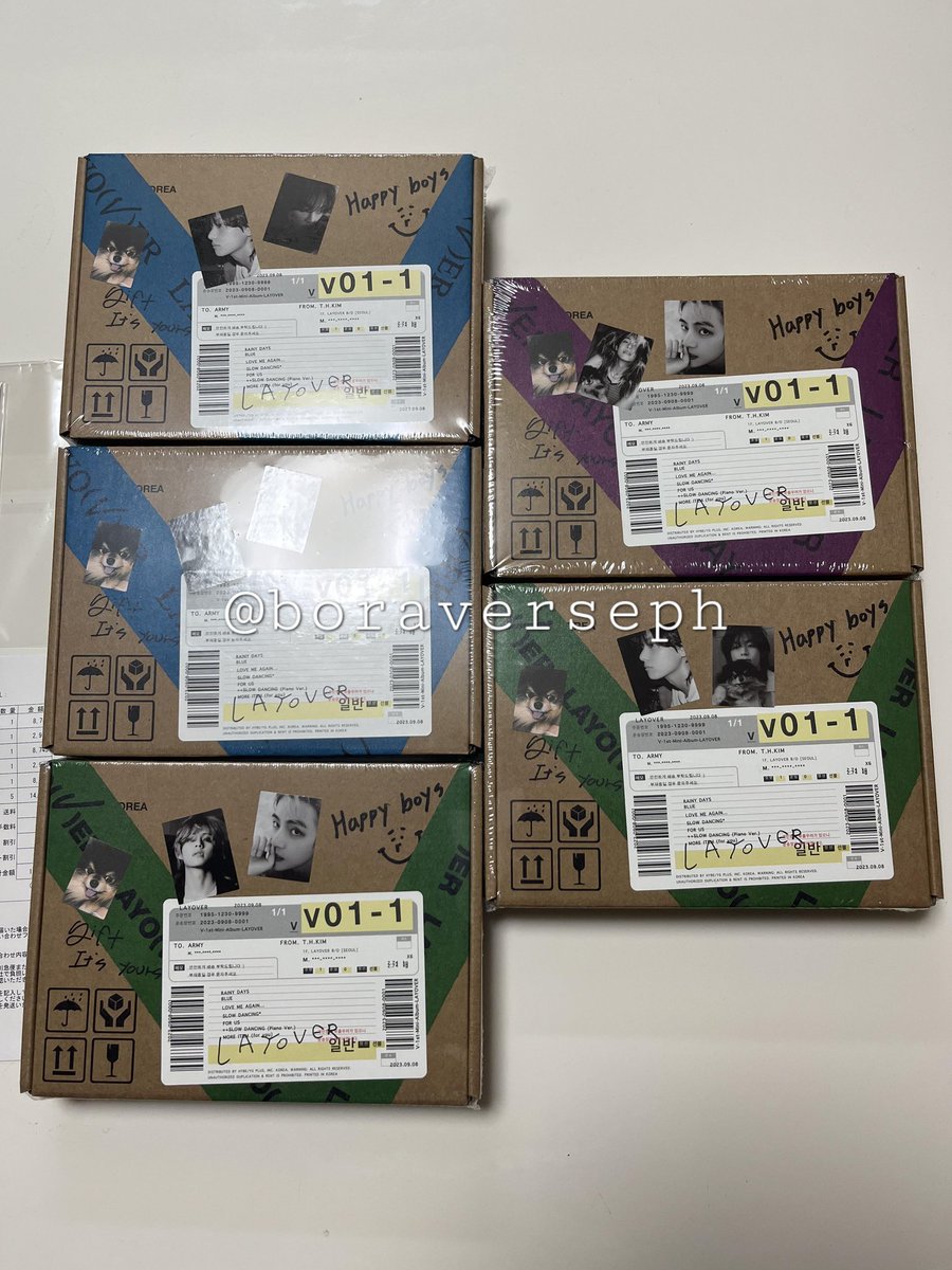 boraversePH's tweet photo. Waaahhh JPFC Layover holo pob and albums have been delivered to our home in JP. Taehyung is so so pretty! 😍 Thanks also to all pasabuys 🫶 https://t.co/bGAnOsa1Fb