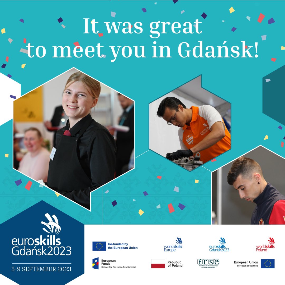 Although <a href="/ESGdansk2023/">EuroSkills Gdańsk 2023</a> has just come to an end, emotions are still bubbling inside us. We sincerely congratulate all the participants of the event, it was great to meet you in Gdańsk!❤️👏🏼 In particular, congratulations to those to whose hands the medals ended up - we are very