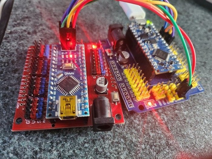WisemanIain's tweet image. Anything new. Here is a nano v3.0 having a brand new bootloader from an #every. It is just fun learning. Getting old now and still messing with #htmlx and #wasm but love learning/writing a Hal and porting it to #rust just cos I can.
