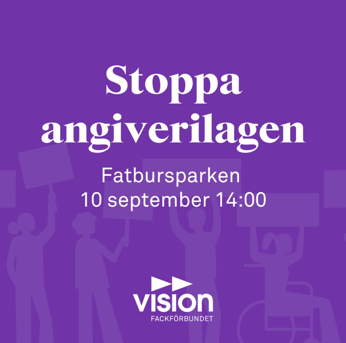 ElnaVeronica's tweet photo. Slut upp tillsammans med @vision_fack, @FacketKommunal, @TCOSverige, @AmnestySverige, @FacketST, @akademssr, @Akademikerna, @sverigeslarare_, @vardforbundet, @Akademikerna, @CRDSverige, @RFSU @RFSL_official och många fler idag. #viangerinte https://t.co/x6e6EI0xc1