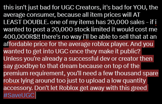 #SaveUGC