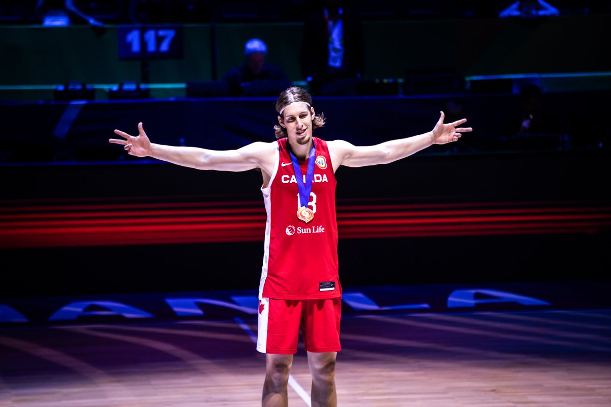 Kelly Olynyk was a part of Canada's 0-5 team at the 2010 FIBA Men's World Championships when the country finished 22nd.

Today, the Kamloops, B.C. product helped lead his country to the Senior Men's National Team's first ever #FIBAWC medal.