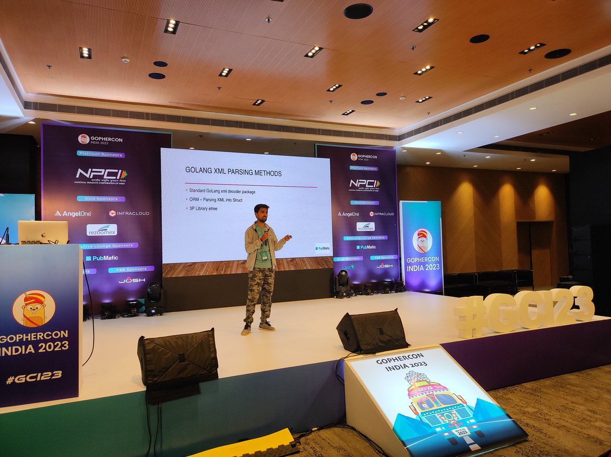 GopherConIndia's tweet image. #FlashTalks 

Here&apos;s Viral giving a flash talk on Fast XML Parser

#GCI23