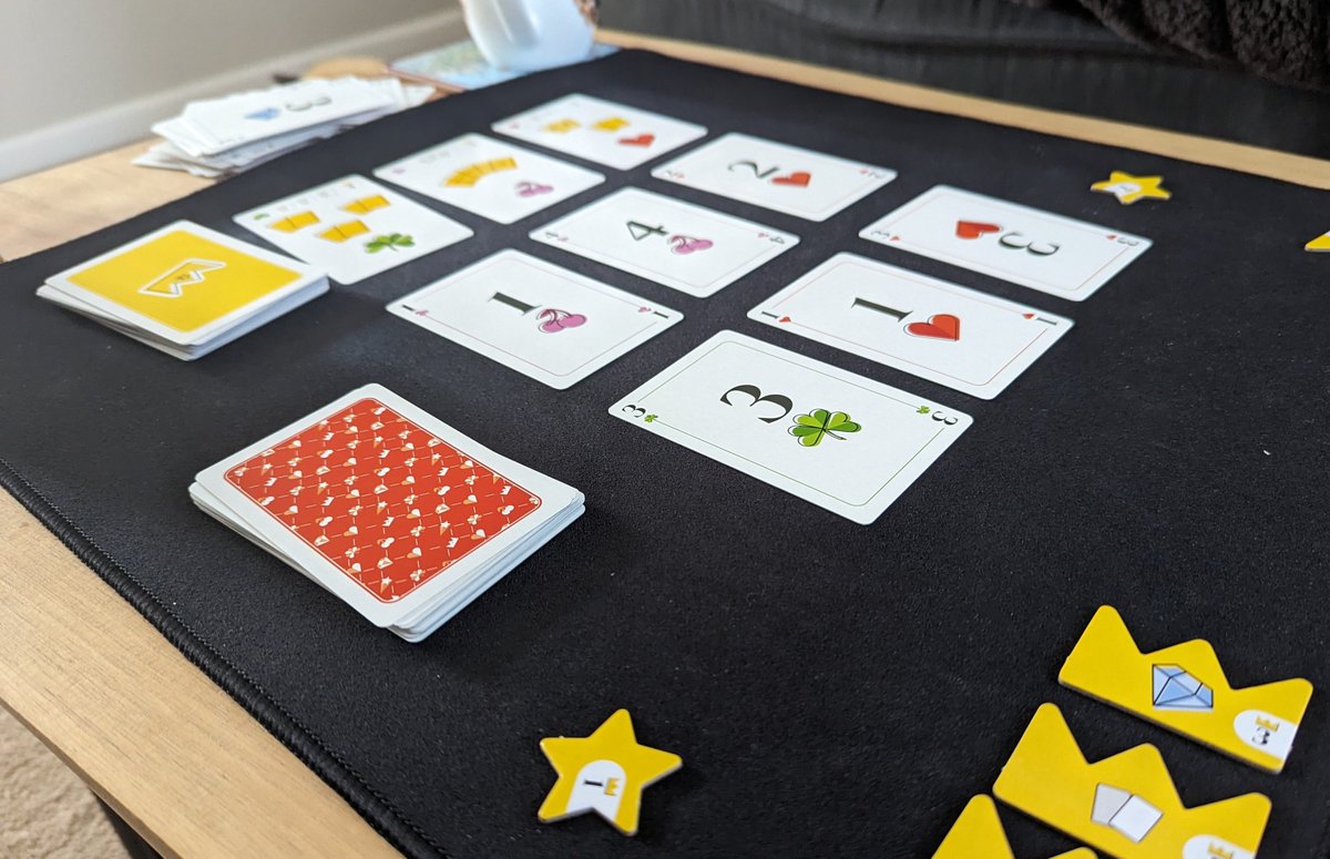 Great new to me game in Romi Rami, I love playing Gin Rummy when camping and this feels like a bit more gamified version of that, really great game