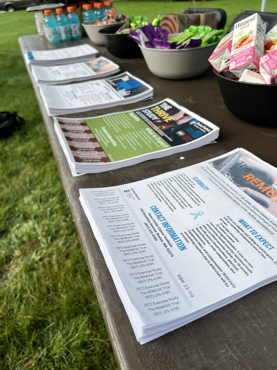Ready to meet and greet participants at the <a href="/ZEROCancer/">ZERO Prostate Cancer</a> walk/run in Boston! Stop by and learn about exercise and prostate cancer research if you are in the area! <a href="/DFCIPopSci/">Dana-Farber Division of Population Sciences</a> <a href="/PCFnews/">Prostate Cancer Foundation</a> <a href="/MPCCoalition/">Massachusetts Prostate Cancer Coalition</a>