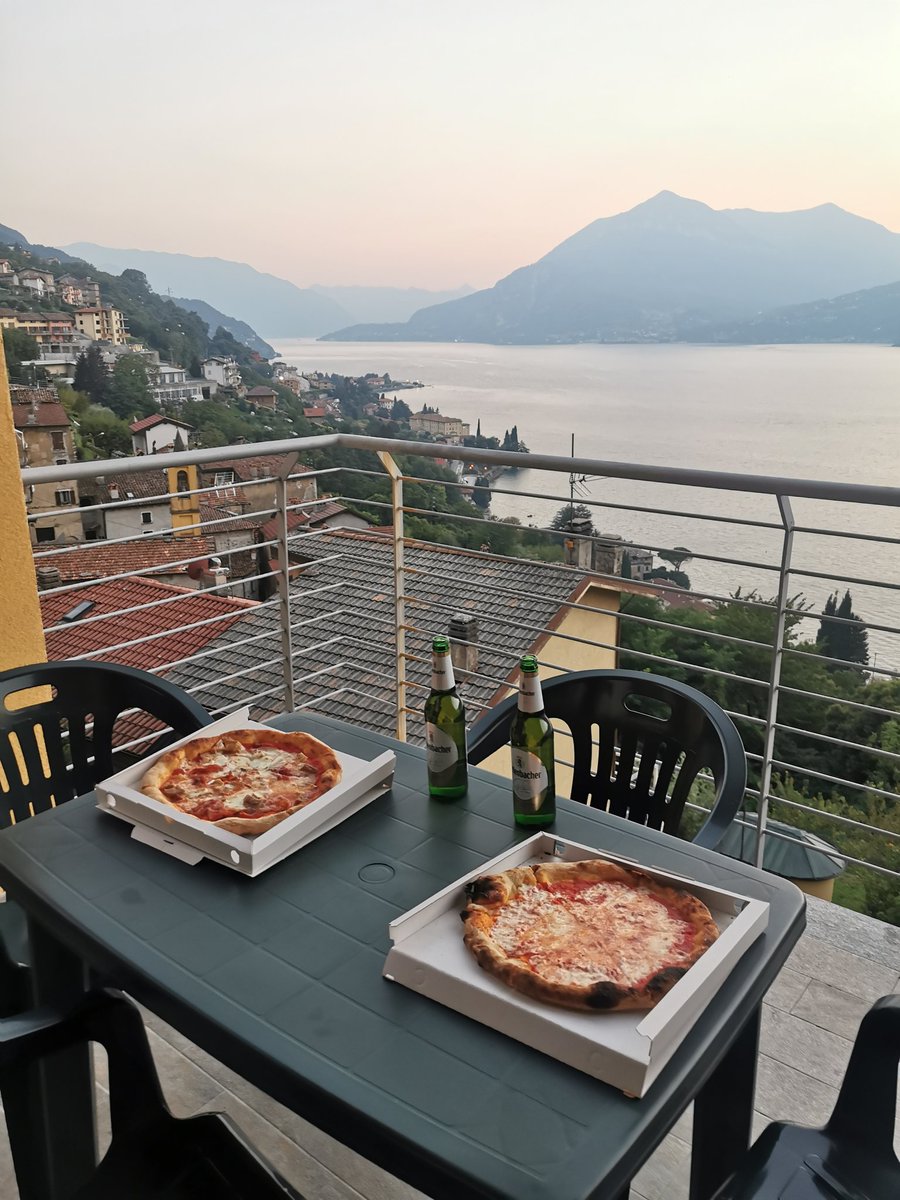 Pizza with a view last night