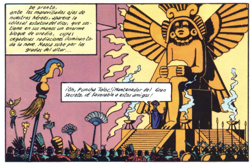 HadoqueD's tweet photo. Pero a su vez puede que la experiencia previa de Jacobs en #ElRayoU también haya enriquecido #ElTemplodelSol, la civilización que comanda Nazca también tiene similitudes con estos incas. https://t.co/he8QcH511X