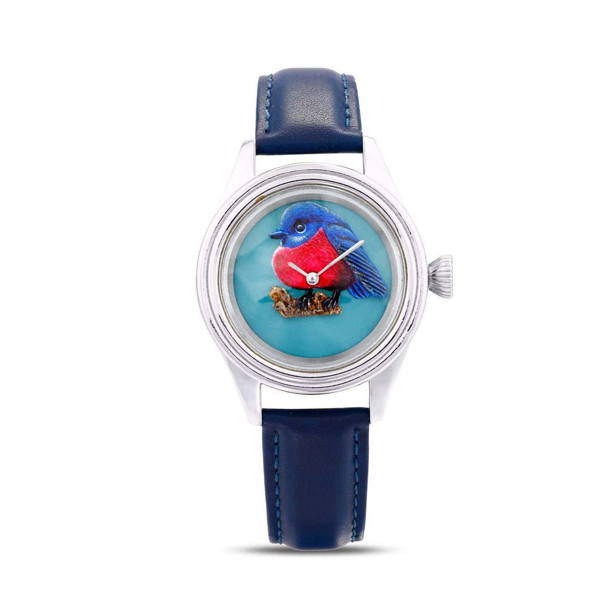 siriusdiamant's tweet image. Micro Hand Painted Bird Women Watch, Genuine Leather Quartz Wristwatch

Etsy Link : t.ly/i3y26

#BirdWatch #BlueWatch #HandmadeWatch #HandPaintedWatch #StainlessStill #LuxuryWatch #LeatherWatch #SilverWatch #WaterproofWatch #WomenWatch #AnimalWatch #GirlfriendGift