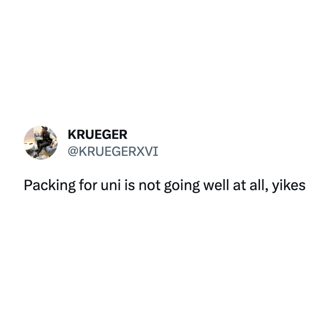 Are you packing for uni?

cc. KRUEGERXVI