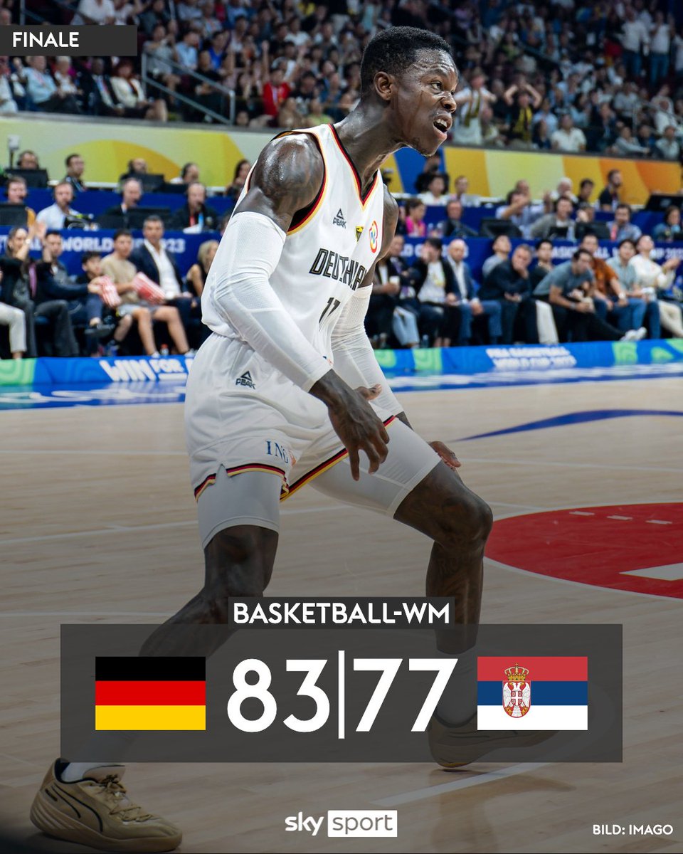 WELTMEISTER - EINFACH NUR GEIL! 🇩🇪🏆 Deutschland krönt sich zum ersten Mal zum Basketball-Weltmeister und setzt sich in einem unfassbar spannenden Finale gegen die Serben durch! 🤩😍

#SkySport #FIBAWC #GERSRB