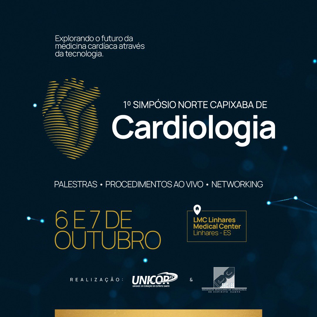 Já estão abertas as inscrições para o 1º Simposio Norte Capixaba de Cardiologia. Basta clicar no link: portalunicor.com.br/lp-simposio-de…