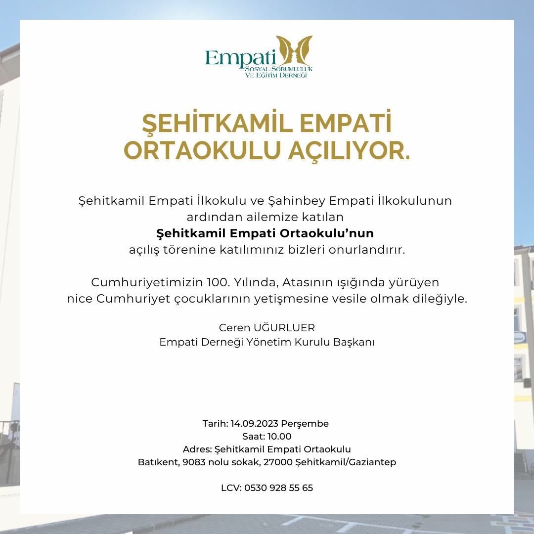 #sehitkamilempatiortaokulu