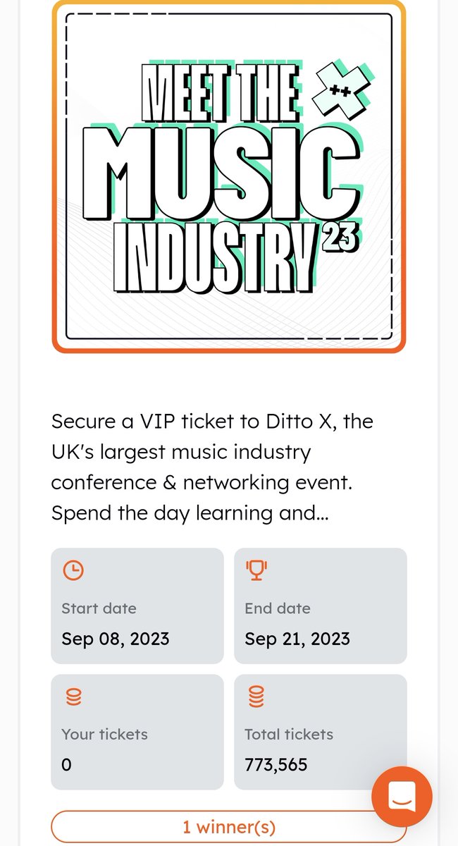 D_COD3D's tweet photo. DittoX by @DittoMusic, Early Access raffle has over 2.7M $OPUL staking ticket submissions to the @OpulousApp

Raffle competition ends on 14th September 2023. The "Meet The Music Industry" event is one you don't want to miss out on.

See you there!

https://t.co/9adUD7g5pS https://t.co/t0nApZfls9
