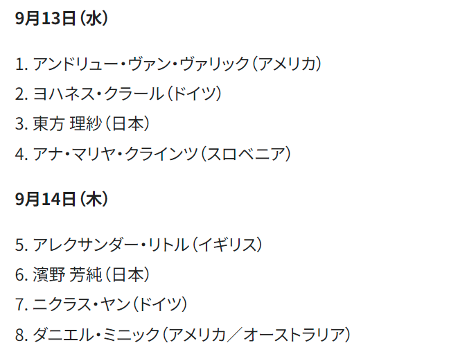 musashino_bunka's tweet photo. 【第2次予選の演奏順について｜武蔵野市国際オルガンコンクール】
第1次予選の結果、8名のオルガニストが第2次予選に進むことが決定いたしました。
第2次予選は13日（水）、14日（木）に聖グレゴリオの家（東久留米市）にて行われます。
https://t.co/LoZfxtAVli https://t.co/aZDknOUB6Q