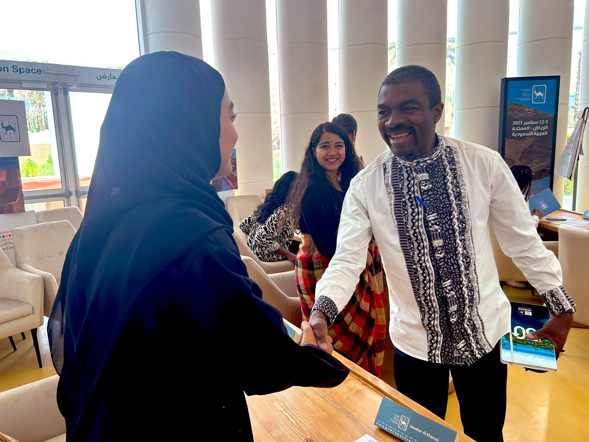 elounasso's tweet photo. We must engage young professionals to protect #WorldHeritage that we will leave behind for future generations!  Great exchange with 34 youth who are attending the Young Professionals Forum at #45WHC in #Riyadh https://t.co/TtP99I00vq