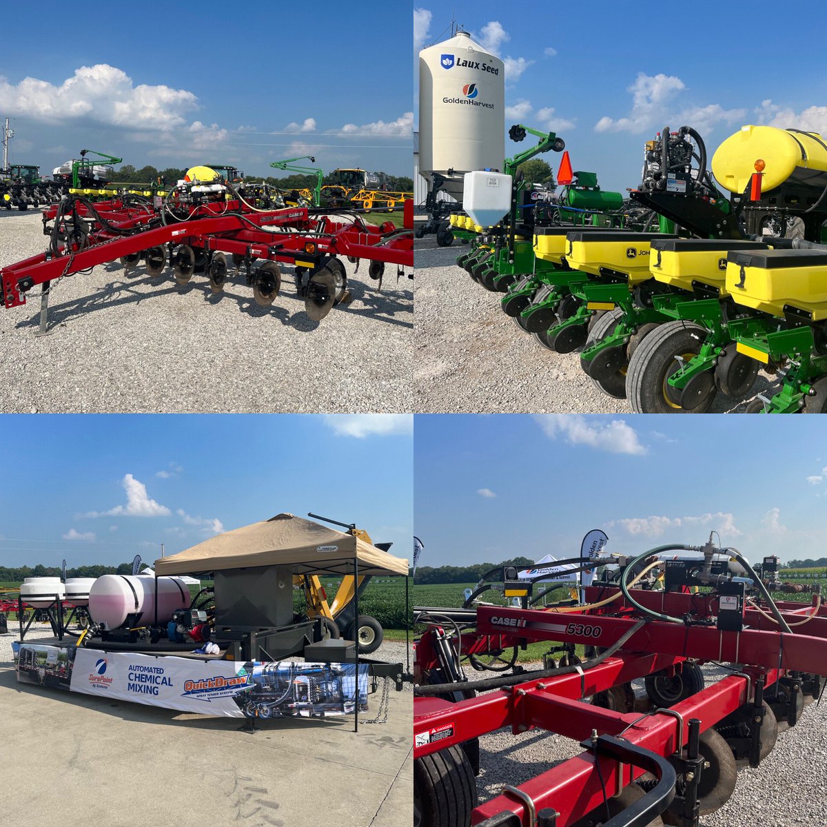 SurePointAg's tweet photo. πβοΈ Gorgeous weather at the Laux Seed open house recently, where we showcased #QuickDraw, #NH3 application systems, and liquid fertilizer application systems. #SurePointAg #PrecisionAg #LiquidApplication #FertilizerApplication #FarmSmarter #EveryRowMatters #AgTwitter https://t.co/vTaK15BTbm