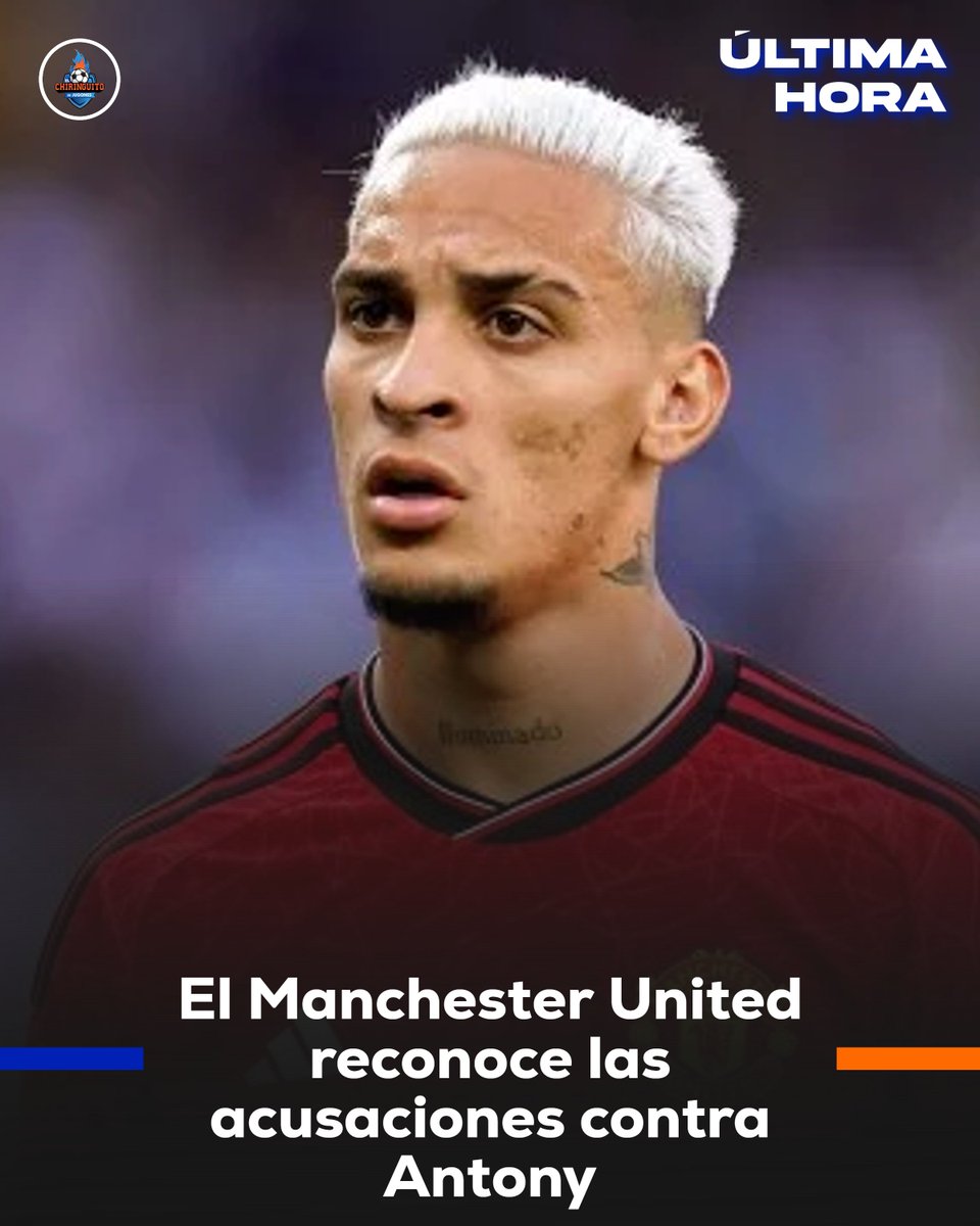 elchiringuitotv's tweet photo. 🚨𝐔́𝐋𝐓𝐈𝐌𝐀 𝐇𝐎𝐑𝐀 | El Manchester United reconoce las acusaciones contra Antony.

🗣️El club se ha pronunciado a través de un comunicado.

👉"Su regreso se retrasará hasta nuevo aviso". https://t.co/DVwywcBwnY
