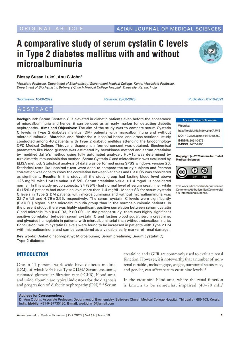 #OpenAccess #peerreviewed #asianjournalofmedicalsciences #comparative #study #cystatinC #type2diabetes #microalbuminuria