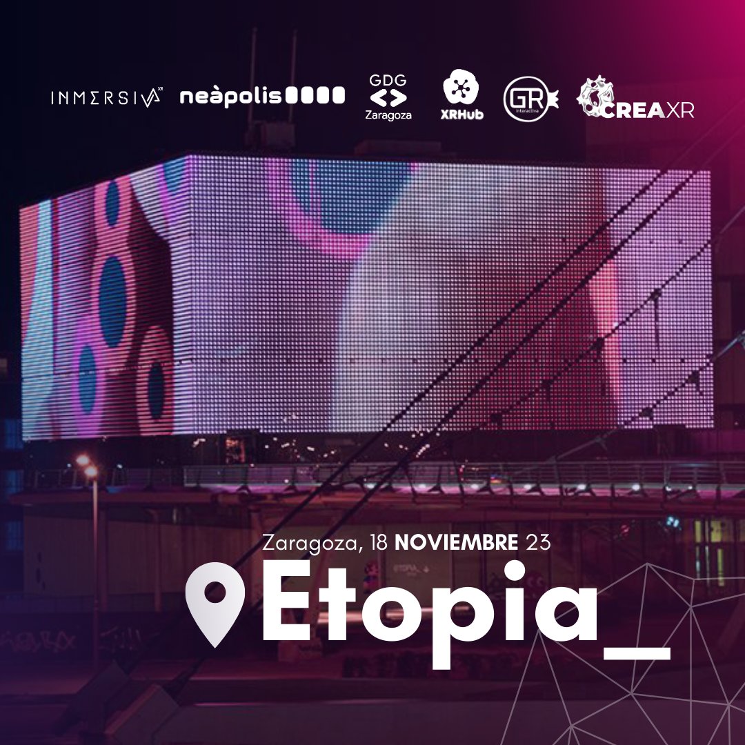 📍 Te esperamos este 18 de noviembre en <a href="/etopia_/">Etopia: Emprendimiento, Innovación y Tecnología</a> para celebrar juntos la 5ta edición del #VRDay #España en un espacio único abierto para descubrir las nuevas ideas sobre XR. 

Más información: descubrexr.com

#DXR23 #ARVR #VRDay #Innovación #realidadvirtualespaña