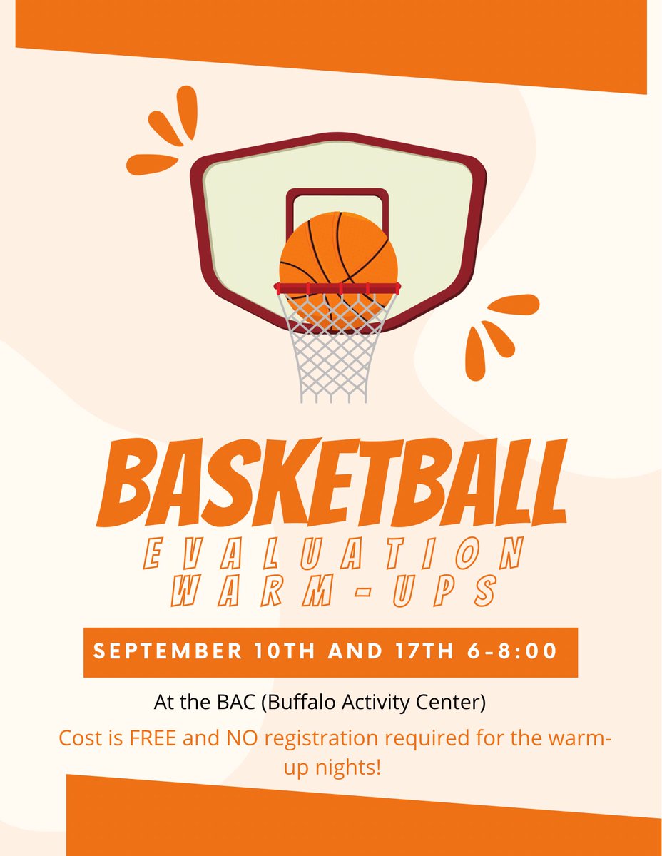 Come get ready for evaluations with coaches and players - free training nights at the BAC!