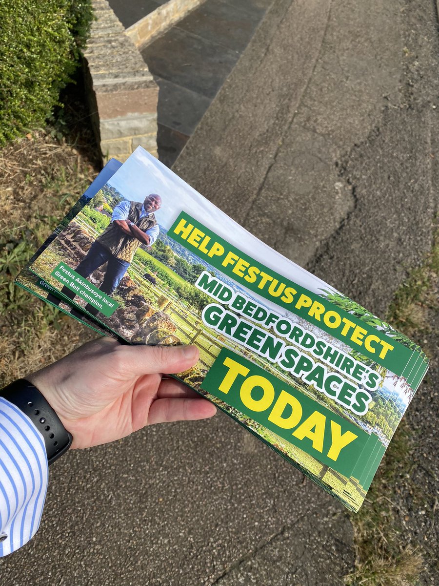 A great response to the hyper-local @FestAKINBUSOYE’s brilliant campaign to protect Mid Bedfordshire’s green spaces on the doorstep today. He’s a hugely energetic and committed candidate, we need him in the House of Commons! #VoteConservative #ToryDoorstep