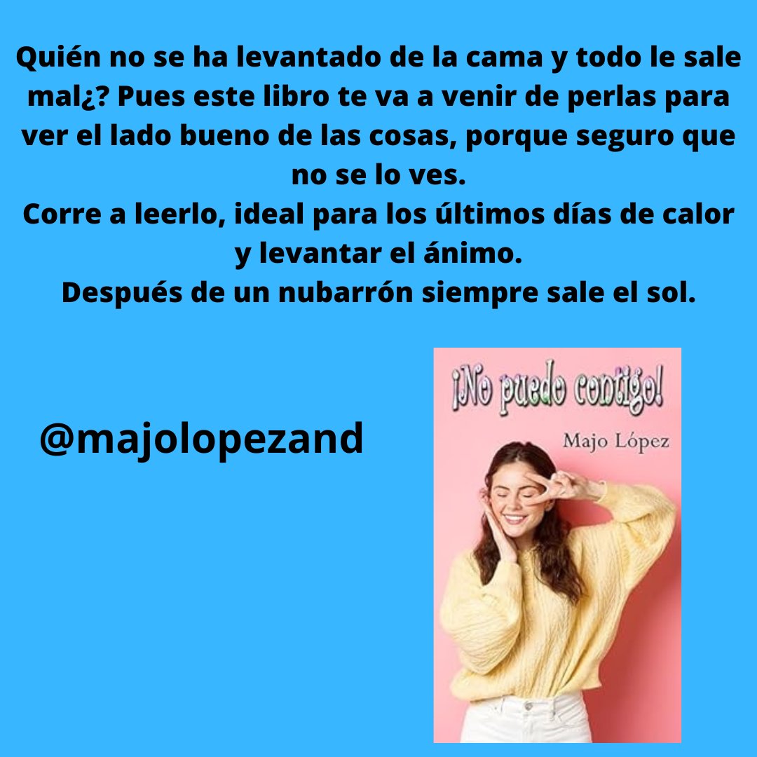 #nopuedocontigo @majolopezsand (Instagram)  
amazon.es/dp/B0CHN1ZBKQ/…