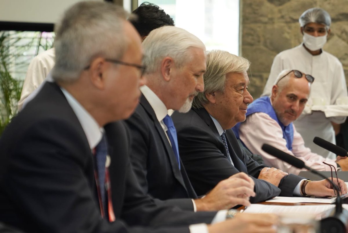 India’s presidency placed voices of the Global South and sustainable development at the centre of the G20 debate, @UN SG @antonioguterres tells #TeamUNinIndia meeting as he wraps up visit to New Delhi.