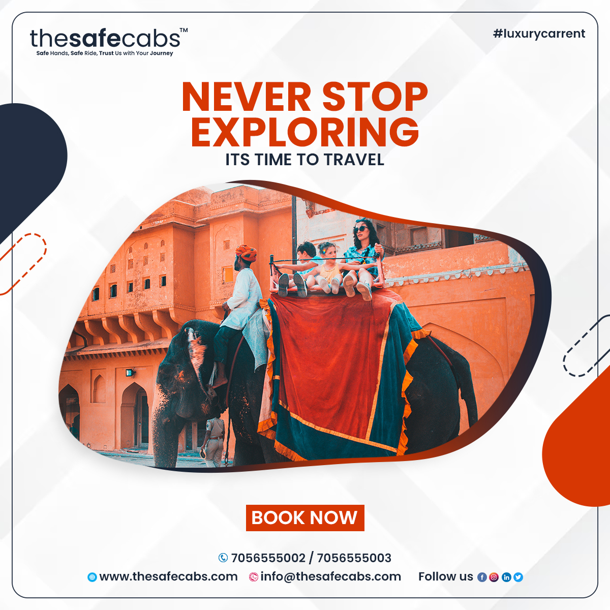 'Embrace the Journey, Never Stop Exploring 🚖✨
.
.
#DelhiToJaipur
#TaxiService
#TravelInStyle
#SafetyFirst
#SecureRides
#SafeTravels
#RideWithConfidence
#TravelSafe
#ReliableCabs
#PeaceOfMindRides
#SafetyMatters
#TrustedCabs
#SecureTransportation
#SafetyOnTheRoad