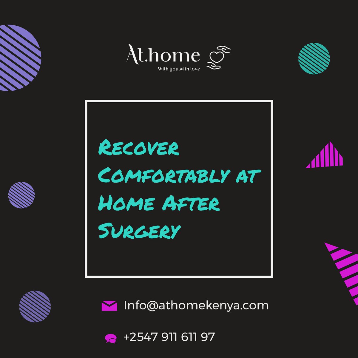 KeHome8710's tweet photo. 🏠 Considering homecare after surgery is a wise choice! It ensures your comfort and safety while recovering at your own home. 🛌💕 With professional caregivers by your side from At.Home, you'll experience a speedy recovery. #Athome #HomeSweetHome #PostSurgeryCare  #GetWellSoon https://t.co/OqiQHhezaU