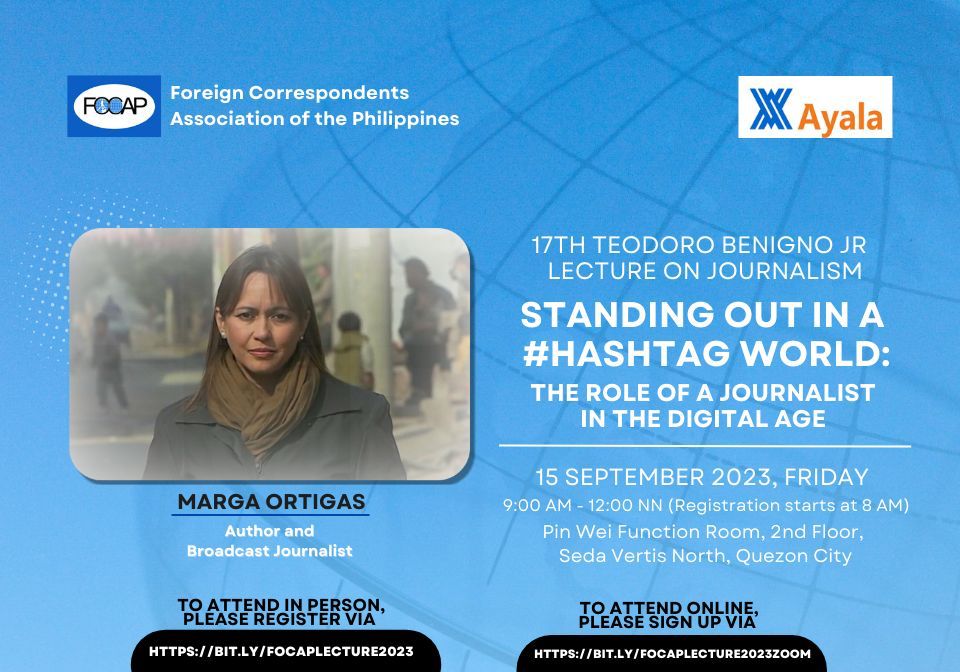 margaortigas's tweet photo. 2 more days to register! Hope you can join us... 😃👋 Thanks again for the invite #FOCAP #journalism #lecture #reportage #literary #storytelling #writerslift #news https://t.co/86QO8WoxDt