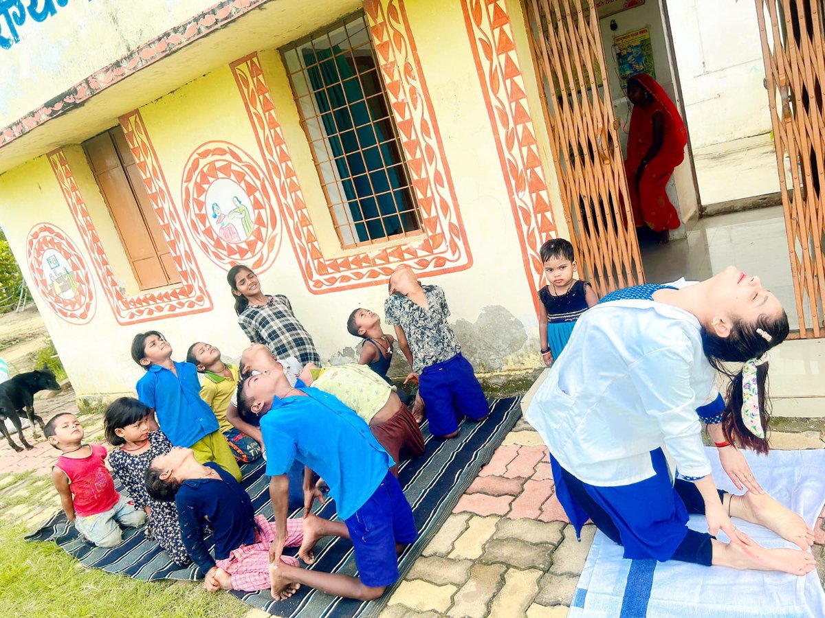 NISHTHA (@nishtha_cphc) on Twitter photo π§ββοΈ Yoga isn't just about flexibility; it's about cultivating strength, balance, and a peaceful mind.
See a glimpse from HWC Rajadhau, #MadhyaPradesh as CHO organised yoga sessions for community children.
<a href="/ABHWC_MP/">HWC NHM MP</a> @nhm_mp <a href="/usaid_india/">USAID India</a> <a href="/vishalchauhan_1/">Vishal Chauhan</a> <a href="/moayush/">Ministry of Ayush</a> <a href="/harshmangla/">Harsh Mangla IAS</a> π§ββοΈ Yoga isn't just about flexibility; it's about cultivating strength, balance, and a peaceful mind.
See a glimpse from HWC Rajadhau, #MadhyaPradesh as CHO organised yoga sessions for community children.
<a href="/ABHWC_MP/">HWC NHM MP</a> @nhm_mp <a href="/usaid_india/">USAID India</a> <a href="/vishalchauhan_1/">Vishal Chauhan</a> <a href="/moayush/">Ministry of Ayush</a> <a href="/harshmangla/">Harsh Mangla IAS</a>
