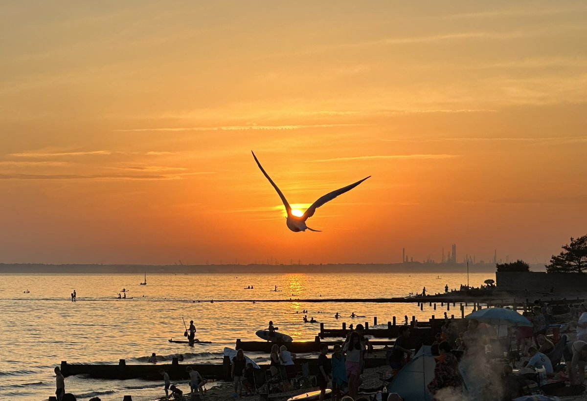 towertalk's tweet photo. Finally made it to the beach. #sunset #sunsetphotography #sea #beach #swim #septemberheatwave https://t.co/pAX8EJQ2bV
