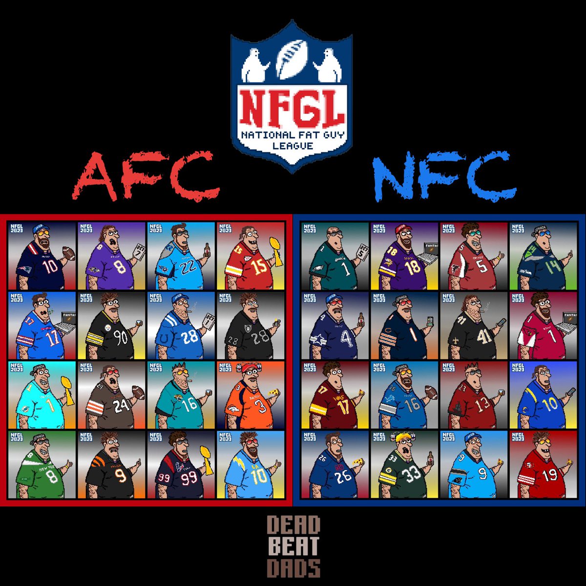 zolape01's tweet photo. Grab your Uggs boots, vests, and pumpkin spice lattes! It’s football season yall. Fall is here!
Dead Beat Dads NFGL 2023 Season
https://t.co/5ZnlVNjGHk
15,000 CRO in giveaways
#crofam #cronos #Cronoschain #nfgl #football https://t.co/QsEMItu8q9