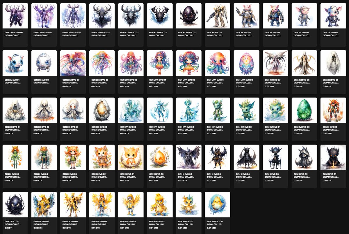 DigiaiProject's tweet image. DIGIAI COLLECTION Available now !!! opensea.io/DIGIAI #digiai #NFT #NFTS #NFTs #NFTcollection #NFTdrops #polygonNFT #NFTs #NFTshill #OpenSeaNFT #opensea #NFTcollectibles #NFTCommunity #NFT #NFTartist #OpenSeaNFT #opensea #polygonNFT #midjourney #crypto #digimon #pokemon