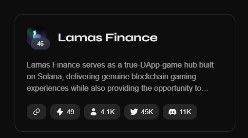 lamasfinance's tweet photo. 🚀 Exciting News! 🚀 We're thrilled to announce that our project is climbing the ranks on Zealy! 😎 We're super close to breaking into the TOP 20 trendy community! 📈

- Top 46 trendy community.
- Top 7 gaming community.

#Web3 #Dapp #Giveaways #LamasFinance #Zealy https://t.co/1bpDjcenZt